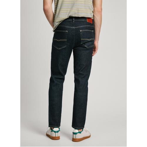 Men's Hatch Slim Fit Mid-Rise Jeans with Worn Effect Details