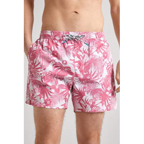 Men's Hibiskus Allover Print Swim Shorts