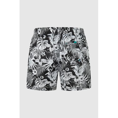 Men's Hibiskus Allover Print Swim Shorts