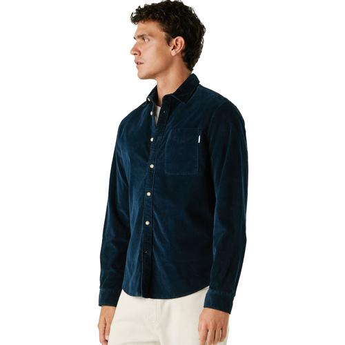 Men’s Clayton Shirt with Button Closure and Long Sleeves