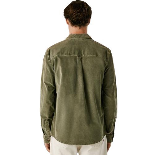 Men’s Clayton Shirt with Button Closure and Long Sleeves