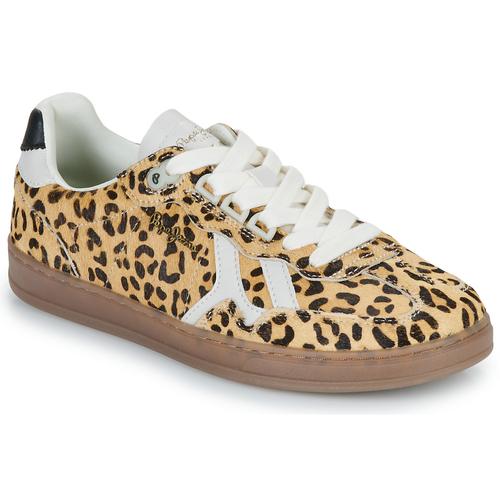 Women's Ball Top Sneakers with Animal Print Details