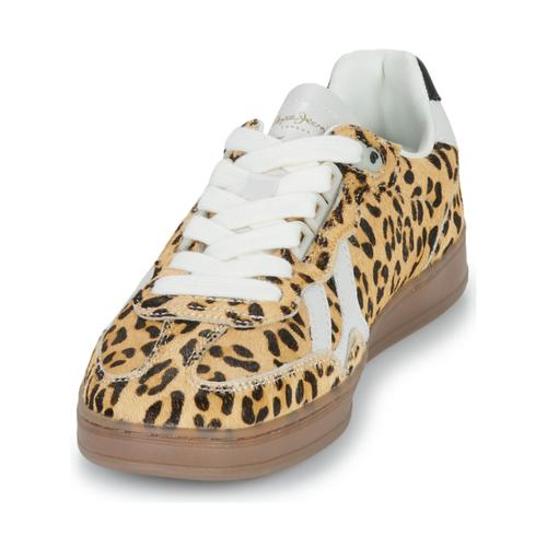 Women's Ball Top Sneakers with Animal Print Details