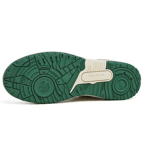 Men's Chester Lace-Up Mixed Material Leather Sneakers