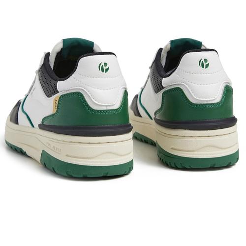 Men's Chester Lace-Up Mixed Material Leather Sneakers