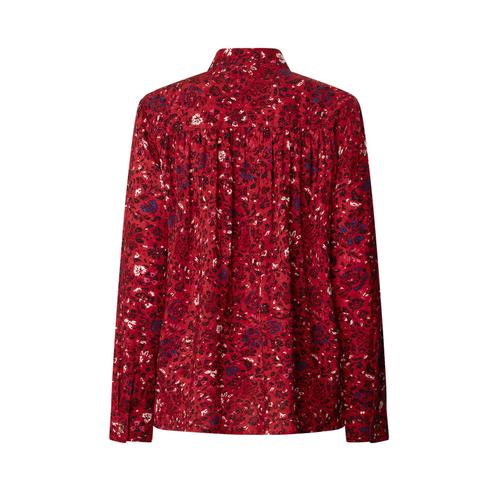 Women’s Carly Long Sleeve Floral Print Shirt with Button Closure