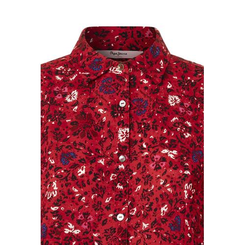 Women’s Carly Long Sleeve Floral Print Shirt with Button Closure
