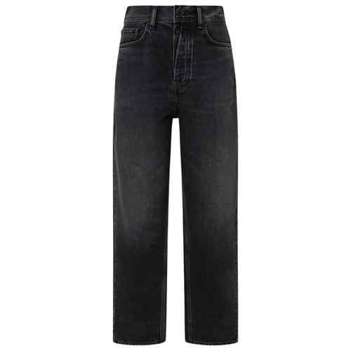 Women's Barrel Loose Fit High-Waist Tapered Leg Jeans in Grey Wash