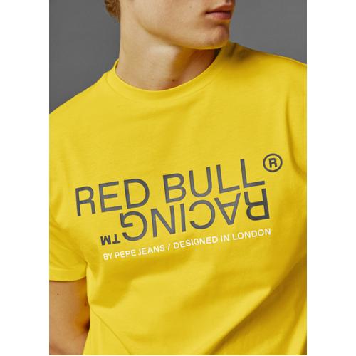 Unisex Red Bull Racing Printed T-Shirt with Crew Neck and Logo Detail