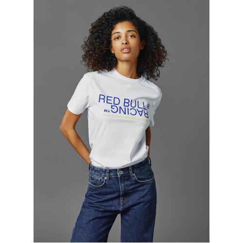 Unisex Red Bull Racing Printed T-Shirt with Crew Neck and Logo Detail