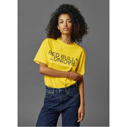 Unisex Red Bull Racing Printed T-Shirt with Crew Neck and Logo Detail