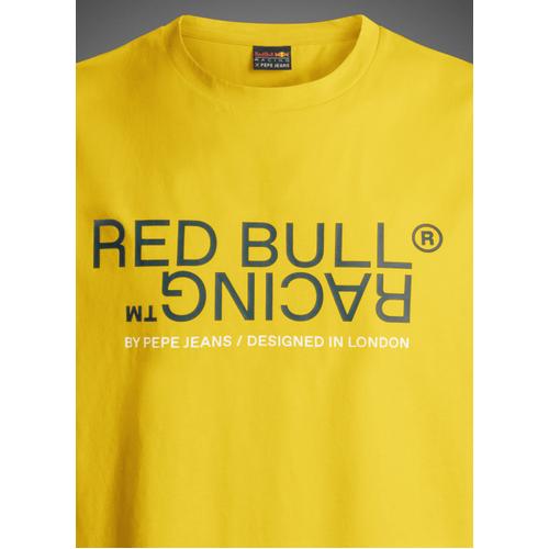 Unisex Red Bull Racing Printed T-Shirt with Crew Neck and Logo Detail
