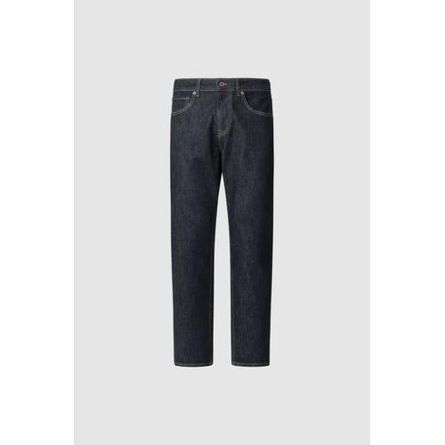 Men's Cash Straight Fit Mid-Rise Jeans with Contrast Colour Stitching