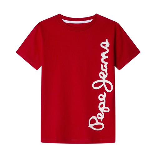 T-shirt Waldo à manches courtes pour enfants avec impression de logo sur le côté