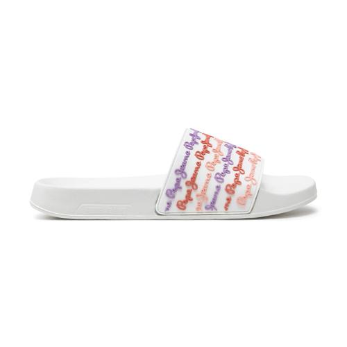 Sandalias Mujer con Suela Anatómica y Tira con Diseño de Logo