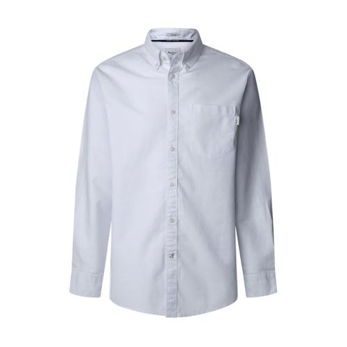 Chemise Oxford en coton Andrew pour homme avec col, poche poitrine et poignets à boutons