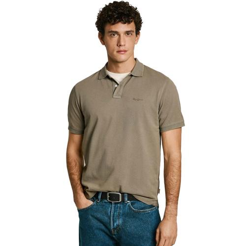 Herren New Oliver Kurzarm-Poloshirt mit Gesticktem Logo