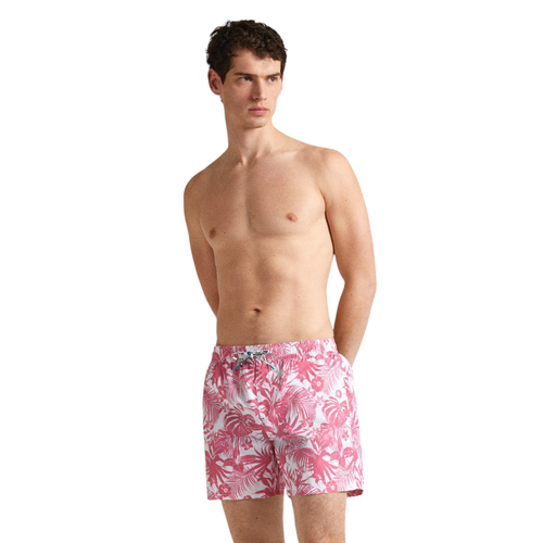 Men's Hibiskus Allover Print Swim Shorts