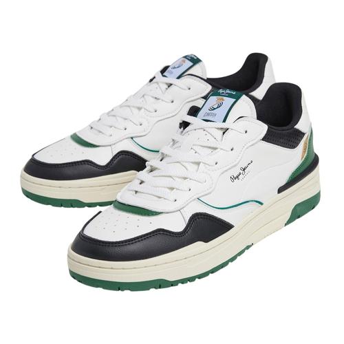 Zapatillas de cuero para hombre Chester con cordones de material mixto