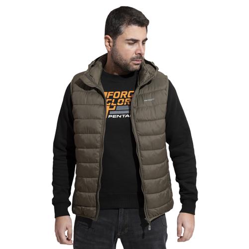 Men's Aurora Padded Hooded Vest Jacket