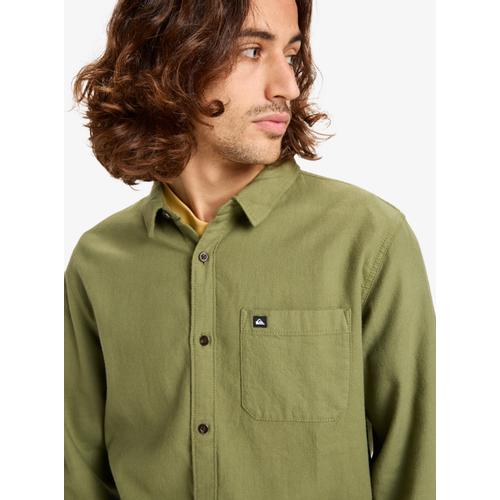 Men's Motherfly Solid Long Sleeve Shirt with Button Closure