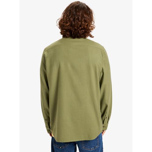 Men's Motherfly Solid Long Sleeve Shirt with Button Closure