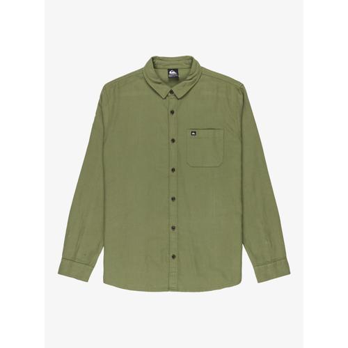 Men's Motherfly Solid Long Sleeve Shirt with Button Closure