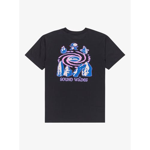 Men's Ev Waves Festival Short Sleeve T-Shirt with Screen Print on Chest