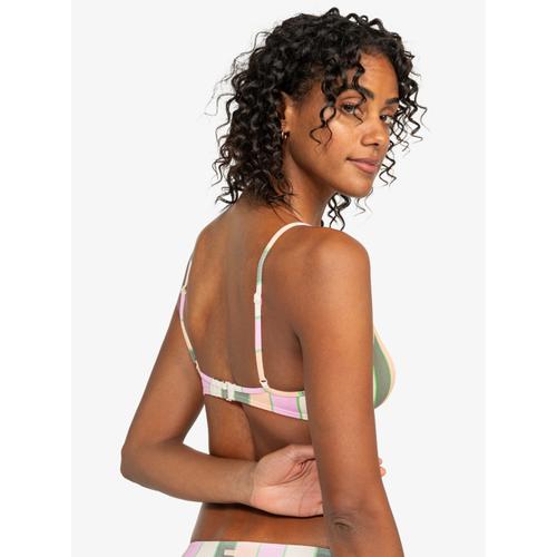 Women's Vista Stripe Bralette Bikini Top with Removable Pads