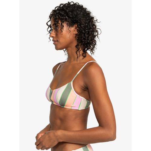 Women's Vista Stripe Bralette Bikini Top with Removable Pads