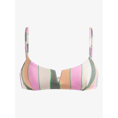 Women's Vista Stripe Bralette Bikini Top with Removable Pads