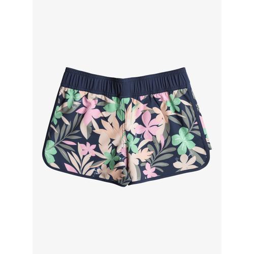 Girls' Good Waves Only 4-Way Stretch Fabric Swim Shorts