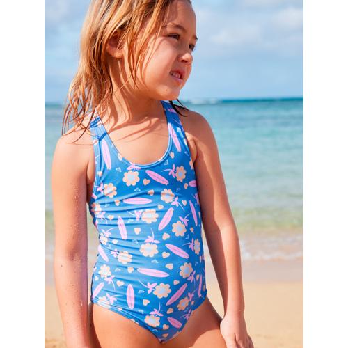 Girls' Lorem Racerback One-Piece Swimsuit