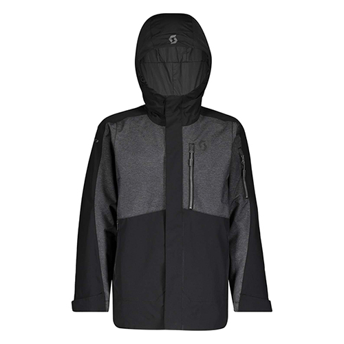 Kids' Snow Jacket Vertic - Black-Dark Grey Melange