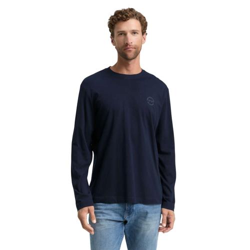 Men's Long-Sleeve Τ-Shirt with Chest Print