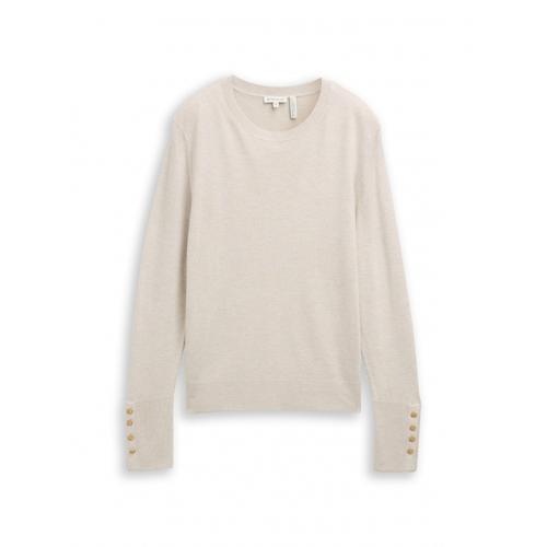 Women's Knitted Jumper with Button Details