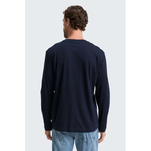 Men's Long-Sleeve Τ-Shirt with Chest Print