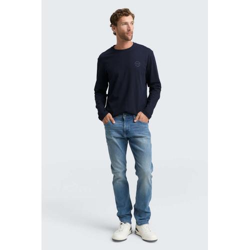 Men's Long-Sleeve Τ-Shirt with Chest Print