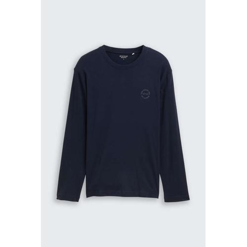 Men's Long-Sleeve Τ-Shirt with Chest Print