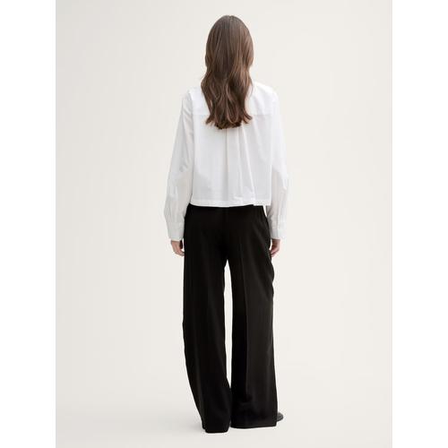 Women's Wide Leg Trousers – High-Waisted with Drawstring & Side Pockets