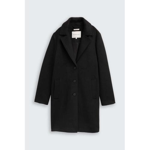 Women's Wool Coat with Slit Pockets