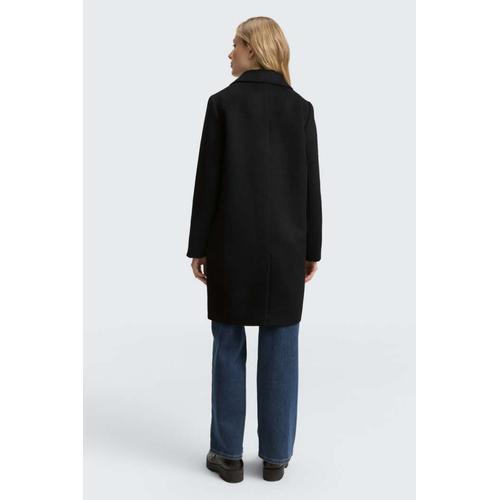 Women's Wool Coat with Slit Pockets