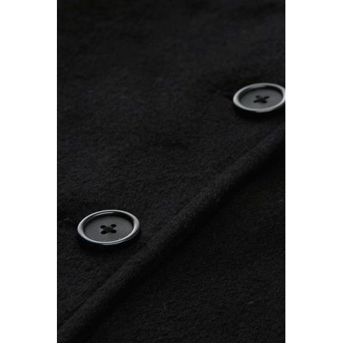 Women's Wool Coat with Slit Pockets