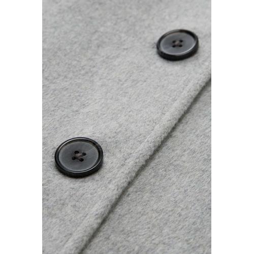 Women's Wool Coat with Slit Pockets