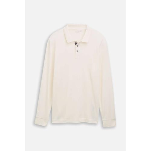 Men's Polo Shirt with Button Placket and Long-Sleeves