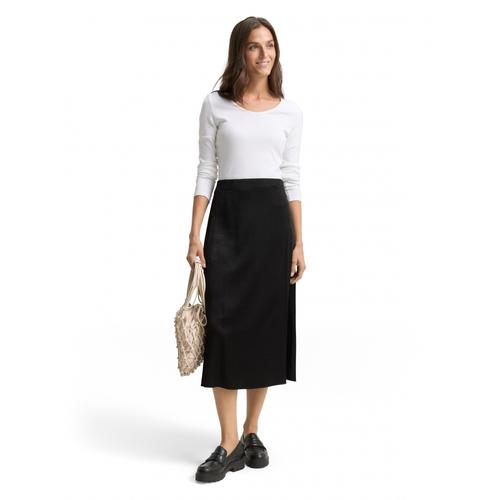 Women's Midi Skirt with Concealed Zip