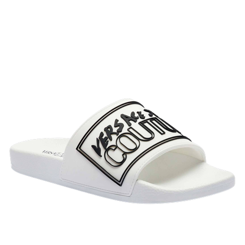 Men's Sliders with Embossed Logo Strap