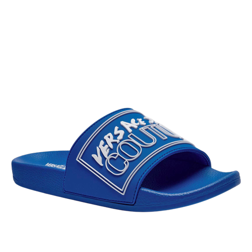 Men's Sliders with Embossed Logo Strap