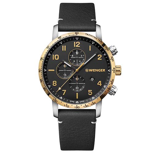 Wenger Men's Attitude - Swiss Made Analogue Quartz Stainless Steel Watch 01.1543.111
