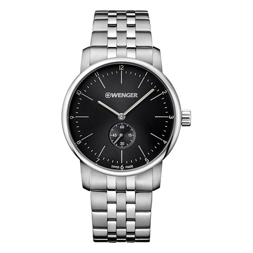 Wenger Urban Classic Swiss Made Stainless Steel Analogue Quartz Watch Silver 01.1741.105